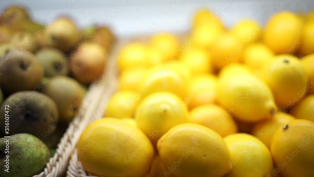 Fruit counter in the store. Vegetable counter in the store. Department of fruits and vegetables in the store. A beautiful display in the store.Shopping. Healthy diet. Fruit counter in the store. Vegetable counter in the store. Department of fruits and vegetables in the store. A beautiful display in the store.Shopping. Healthy diet.