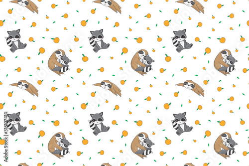 seamless pattern with cats