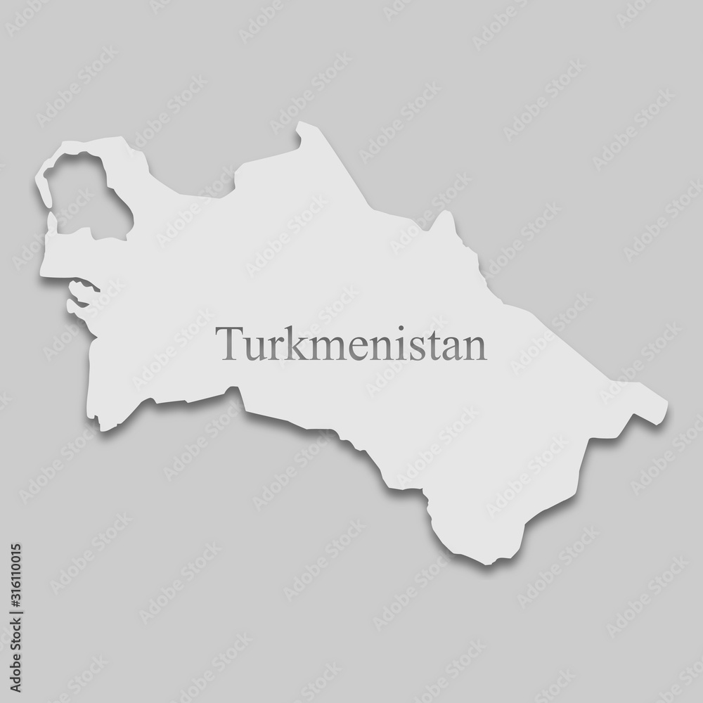 map of Turkmenistan
