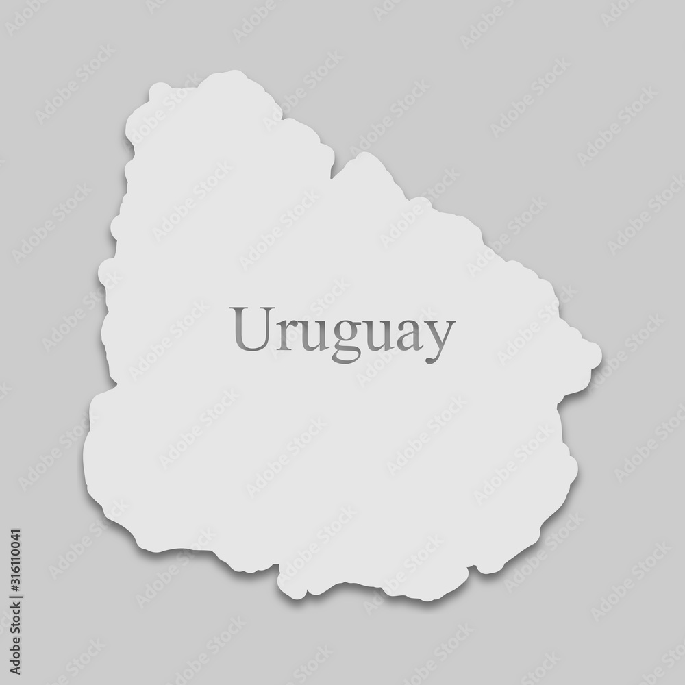 map of Uruguay