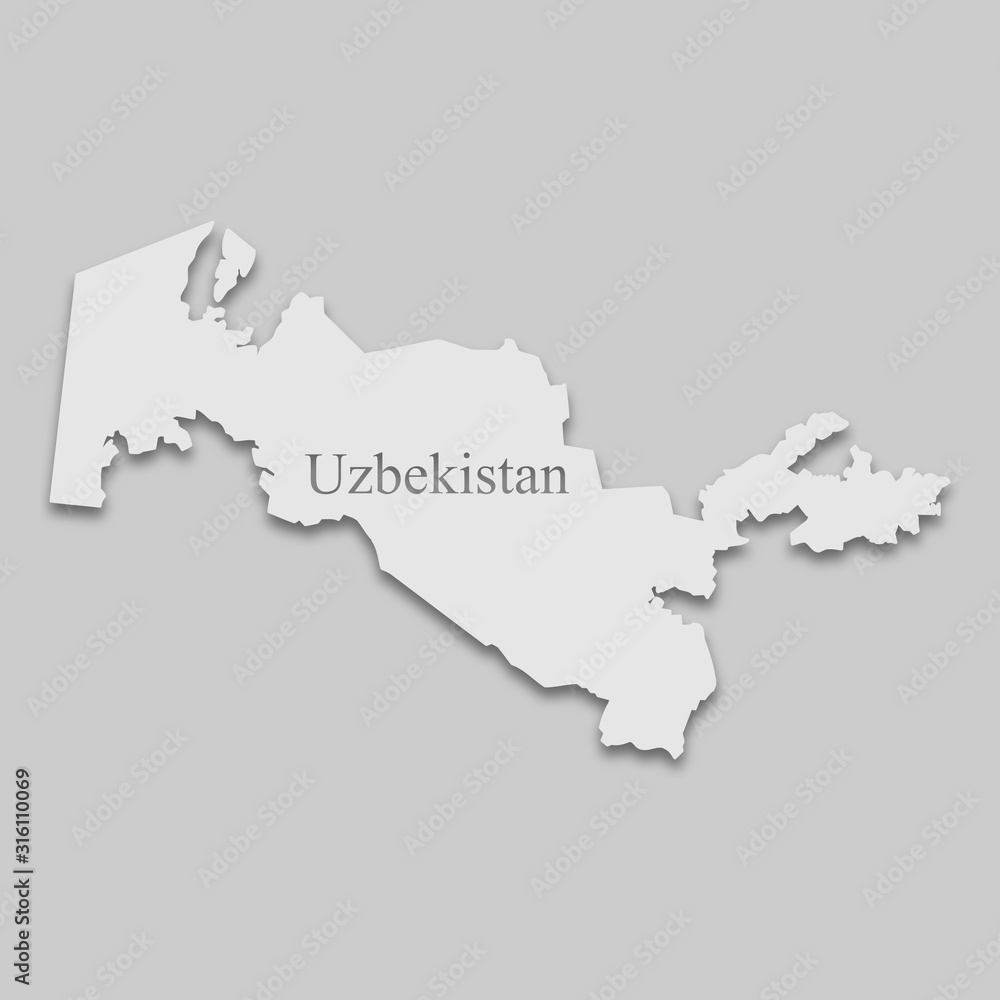 Fototapeta premium map of Uzbekistan