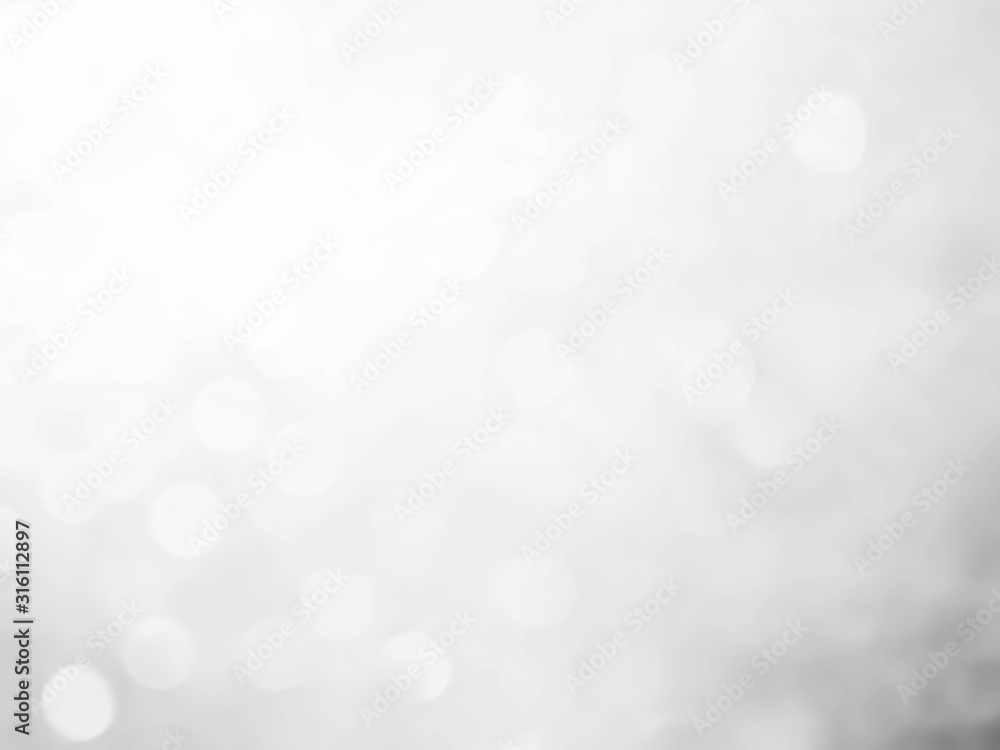 Abstract bokeh lights with soft light background.white blur abstract background.