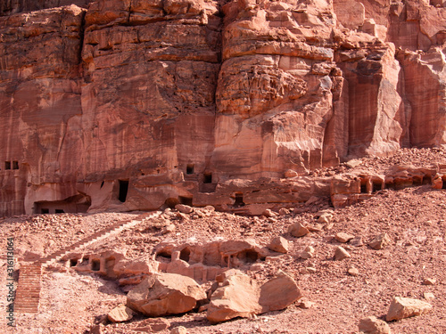 The Lion Tombs of Dedan at ancient oasis ﻿﻿of Al Ula, Saudi Arabia photo