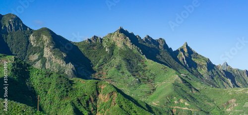 The beautiful Anaga Mountains near Tangana in Tenerife, Spain