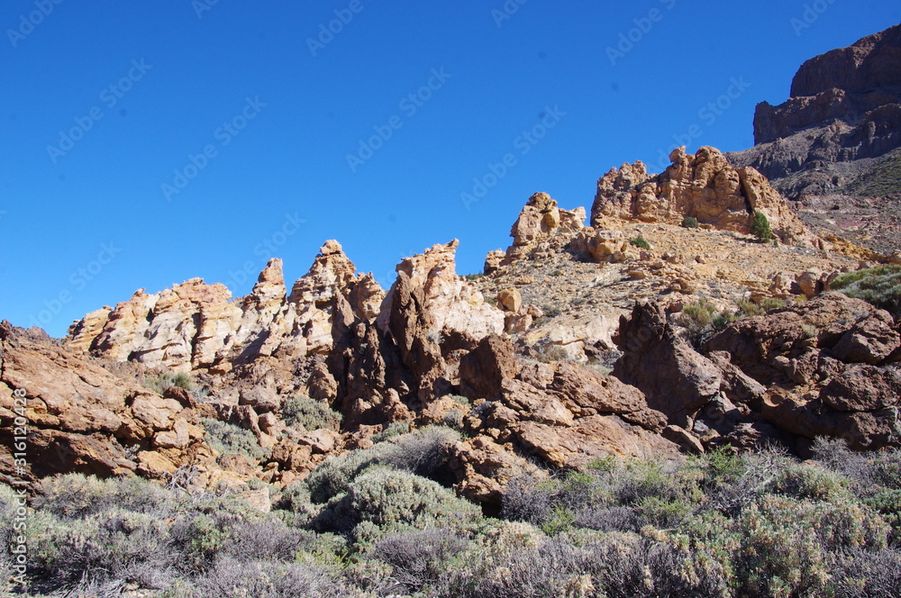 Mountains in Caldera Teide - Tenerife Mountains in Caldera Teide - Tenerife