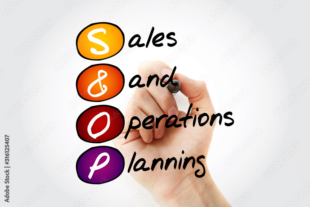 S&OP - Sales and Operations Planning acronym with marker, business concept  background Stock-Foto | Adobe Stock