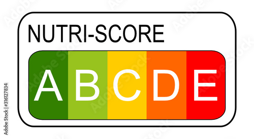 Nutri-Score Label, 5-colour Nutrition Label - illustration