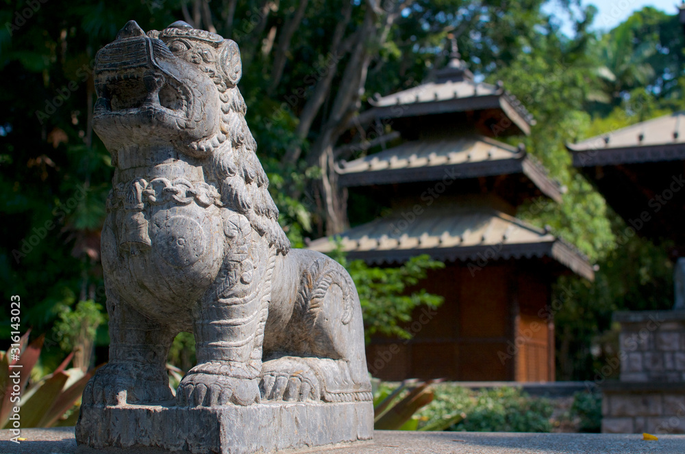 Guardian stone statue of a Lion Guardian stone statue of a Lion