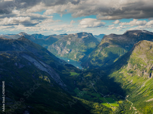 Geirangerfjord from Dalsnibba viewpoint  Norway