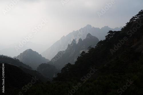 Huangshan Mountain, knows as the Yellow Mountain, famous in China and Asia, considered the most beautiful mountain under heaven