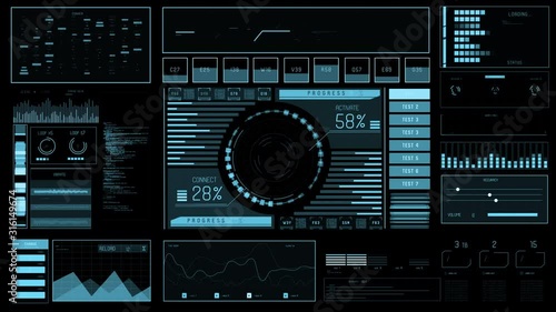 Glowing Futuristic interface/Digital screen/control dashboard