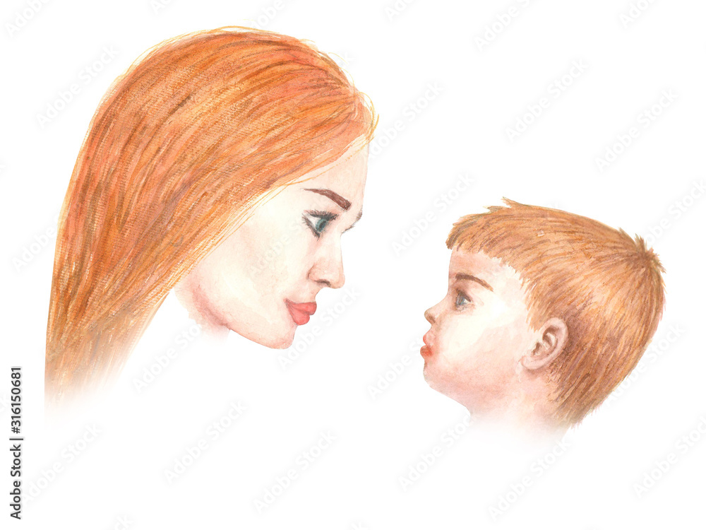 Happy mothers day watercolor greeting card template. Happy mothers day watercolor greeting card template.