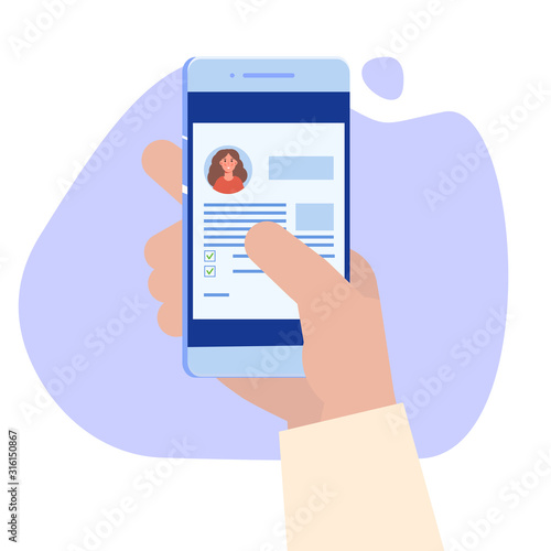 Medical record, Online doctor concept. Vector illustration.