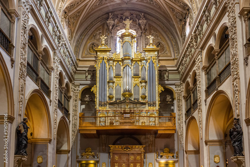 Organ of the Church of San Juan el Real, Calatayud, Aragon, Spain  photo