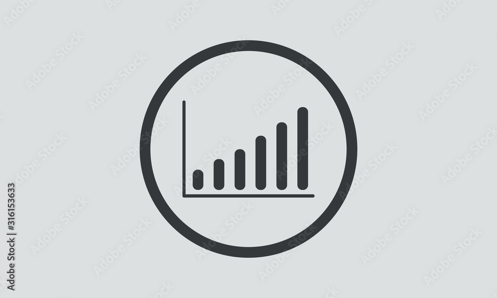 Economy graph indicating profits. Vector gray economy concept isolated. Economy graph indicating profits. Vector gray economy concept isolated.