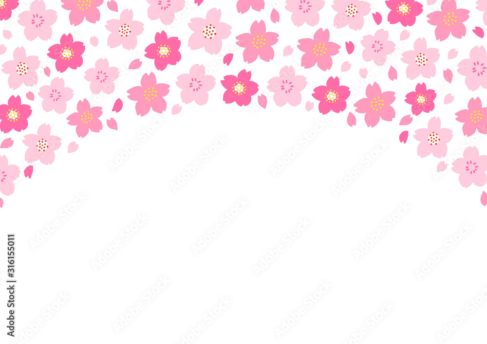 桜の花　フレーム