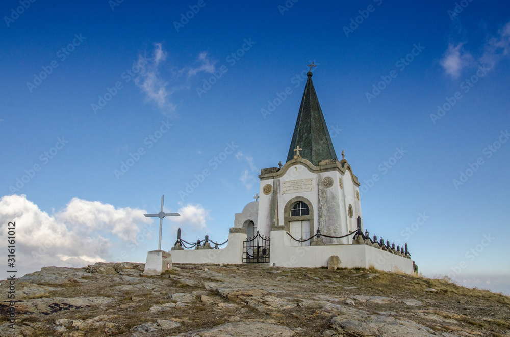Εκτύπωση καμβά Kajmakčalan (Kajmakchalan) peak - WW1 location at Macedonia Greece Border - Pano