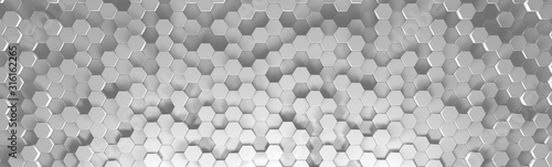 light honeycomb pattern banner