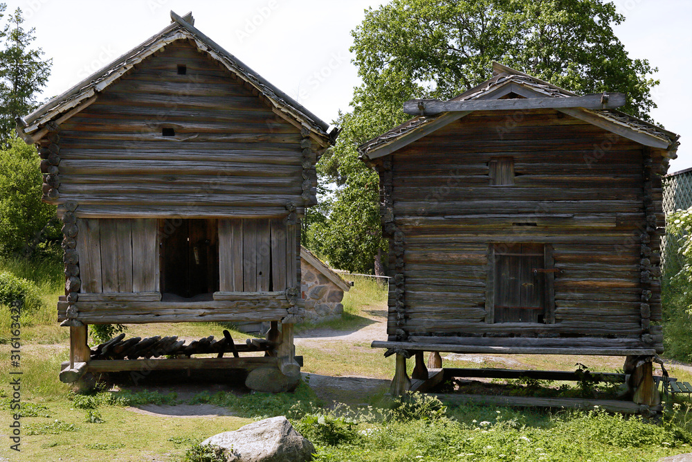 Traditional old wooden buildings, Stockholm, Sweden Traditional old wooden buildings, Stockholm, Sweden