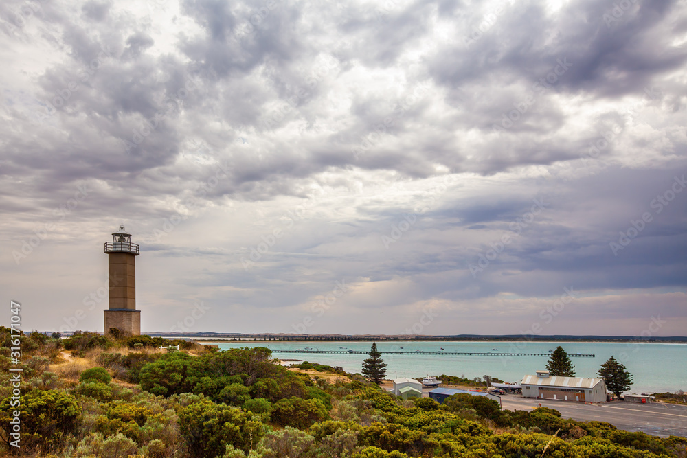 Fototapeta premium Cape Martin Lighthouse in Beachport, South Australia