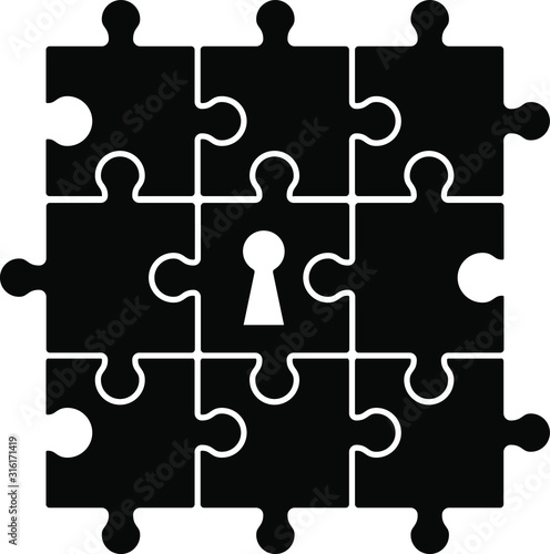 locked puzzle icon