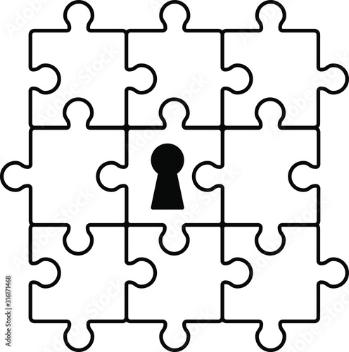 locked puzzle icon