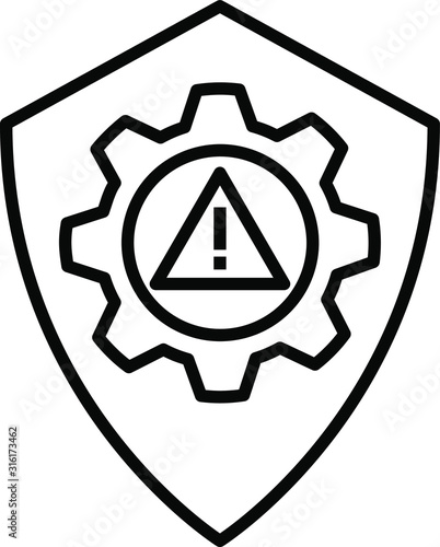 Risk icon vector illustration