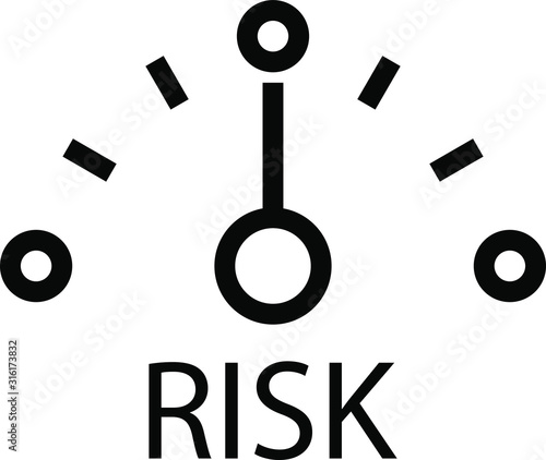 Risk icon vector illustration