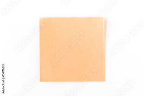 Sticky note isolated on white background with clipping path. © roobcio