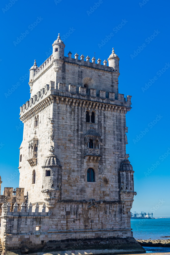 Belem Tower a 16th-century fortification located in Lisbon, Portugal