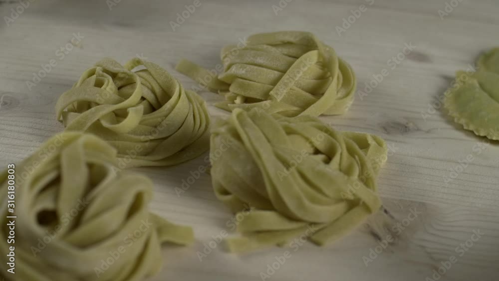 fresh italian homemade pasta closeup fresh italian homemade pasta closeup