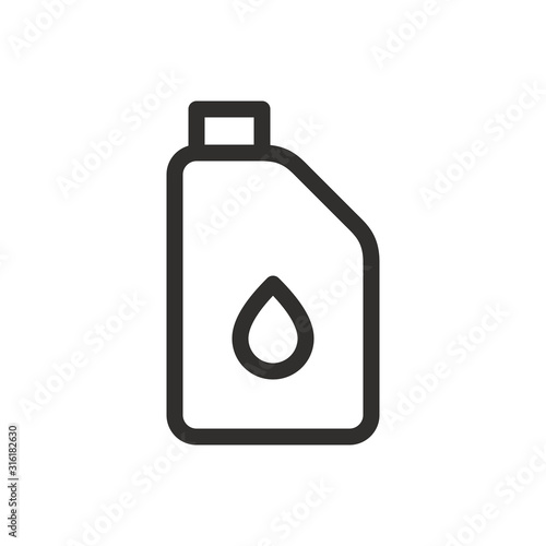 Car lubricant technical fluids outline vector icon