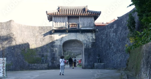 Kankaimon, Okinawa, Japan. 20-1-20 Shuri Castle is a Ryukyuan gusuku castle. the majestic center of politics, diplomacy, and culture of the Ryukyu Kingdom