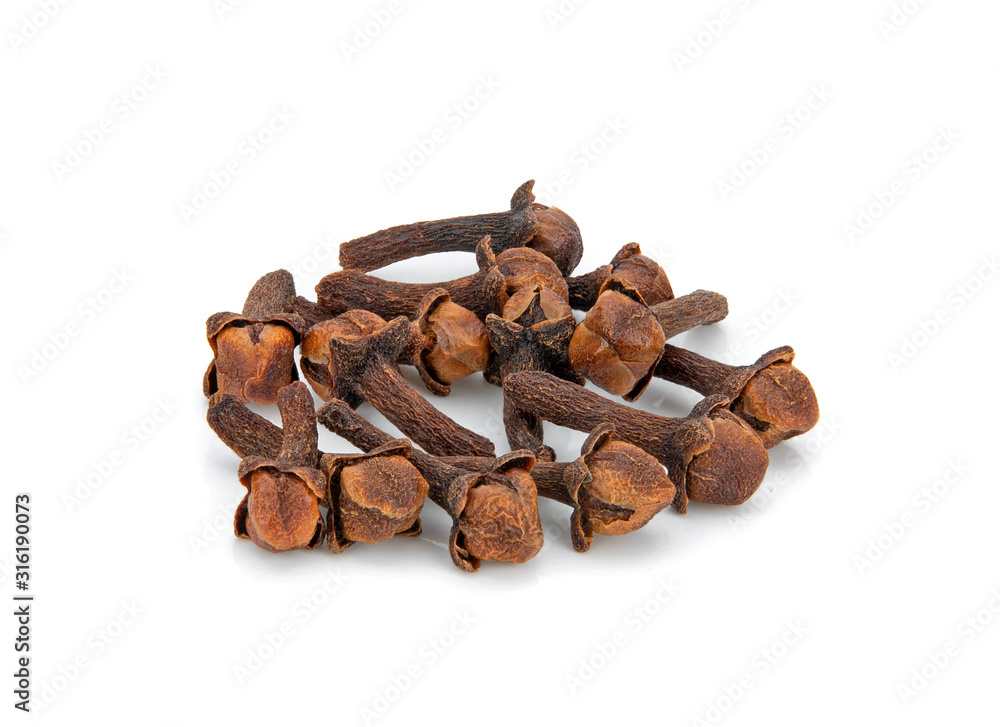 dry clove isolate on white background dry clove isolate on white background