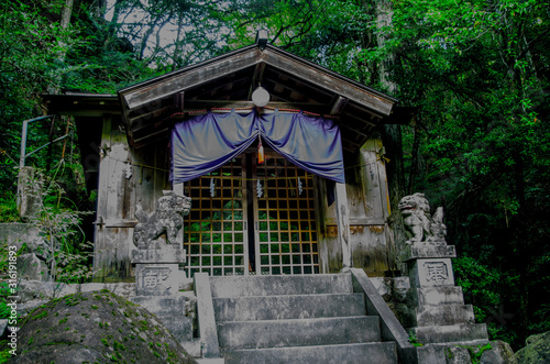 Old temple in the forest, Ena Japan 