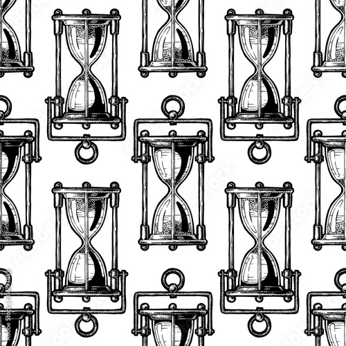 Seamless pattern with different hourglass