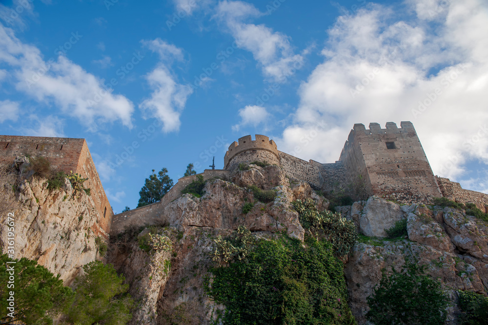 castillo de Salobreña en la provincia de Granada, Andalucía	