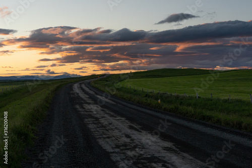 Sunset on the road Summer 2018