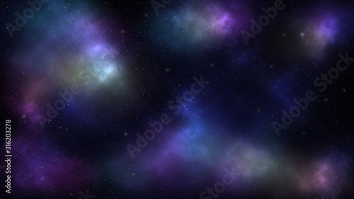 abstract fantasy deep space background