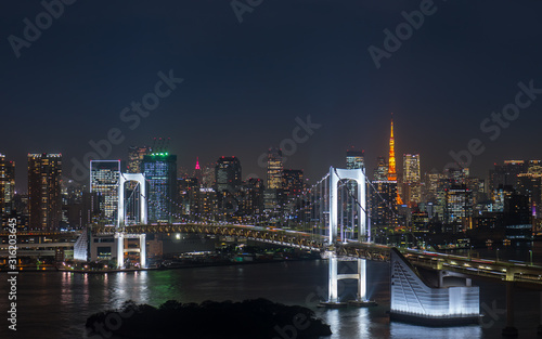 Tokyo City Scape at Night