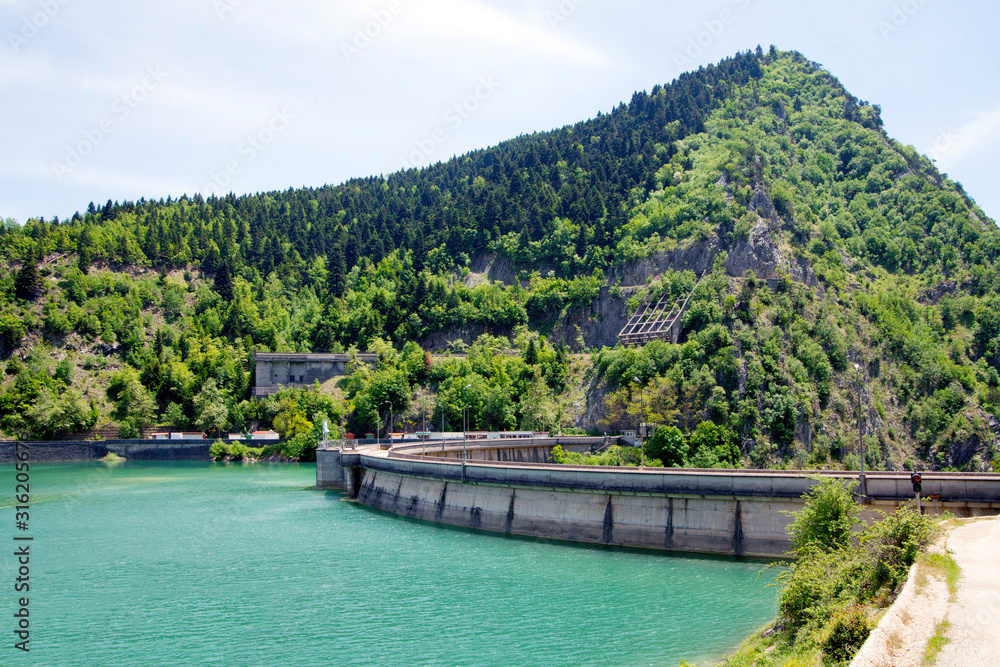 dam of plastiras lake