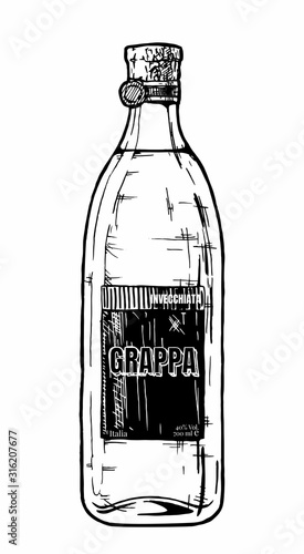 Bottle of grappa