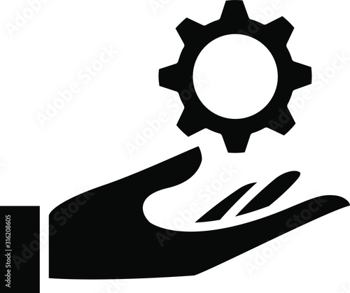 responsibility icon, vector illustration