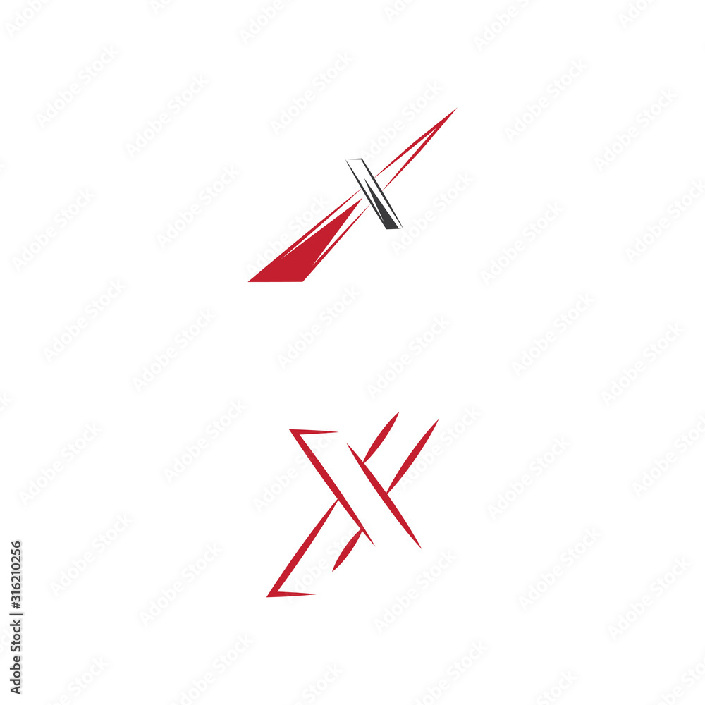 X Letter Logo Template vector icon X Letter Logo Template vector icon