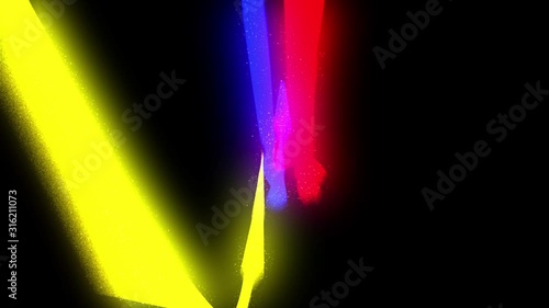 3d rendering of a revealer Fast lines in competition isolated on black background