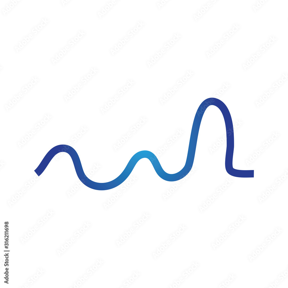 Sound waves vector illustration Sound waves vector illustration