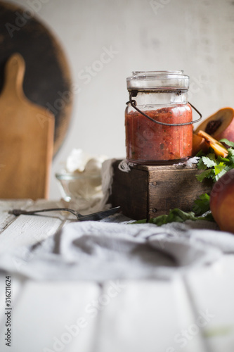 homemade fresh vegetable salsa