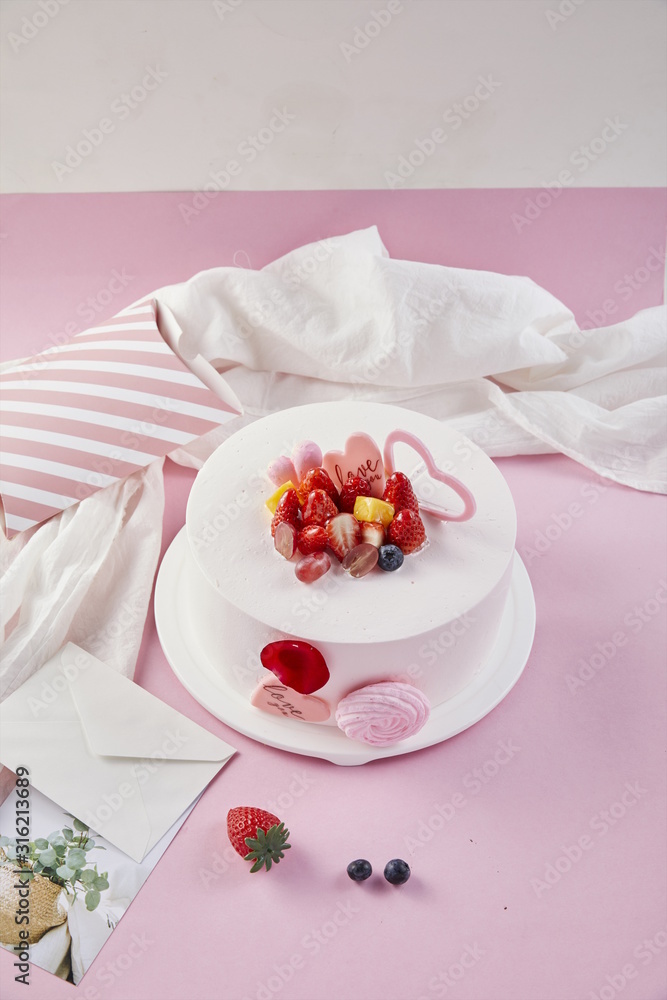 Fruitcake dessert combo that looks bright and delicious. Fruitcake dessert combo that looks bright and delicious.