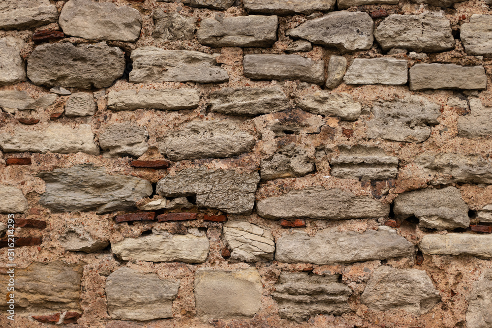 Obraz premium Stone wall pattern photography for background use