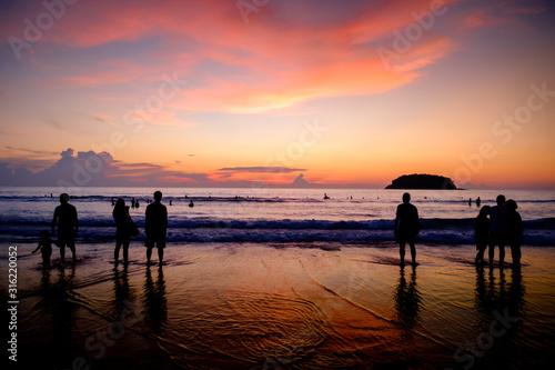 Sunset at Kata Beach Golden Hour